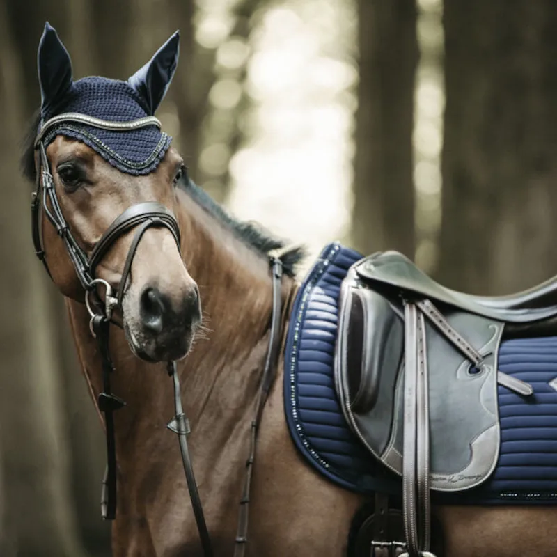 Kentucky Long Stone and Pearl Fly Veil - Dark Navy-3