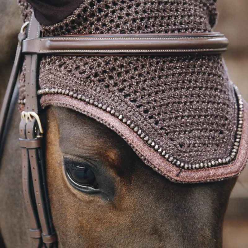 Kentucky Wellington Glitter Band Soundless Fly Veil - Brown-1
