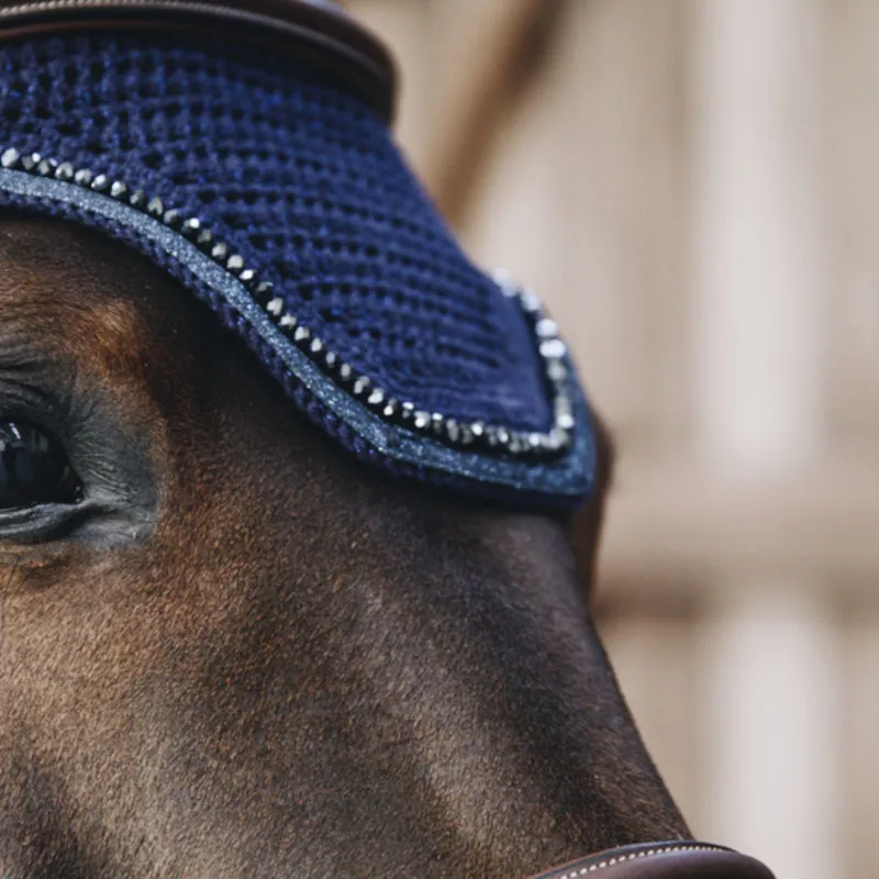 Kentucky Wellington Glitter Band Soundless Fly Veil - Dark Navy-3