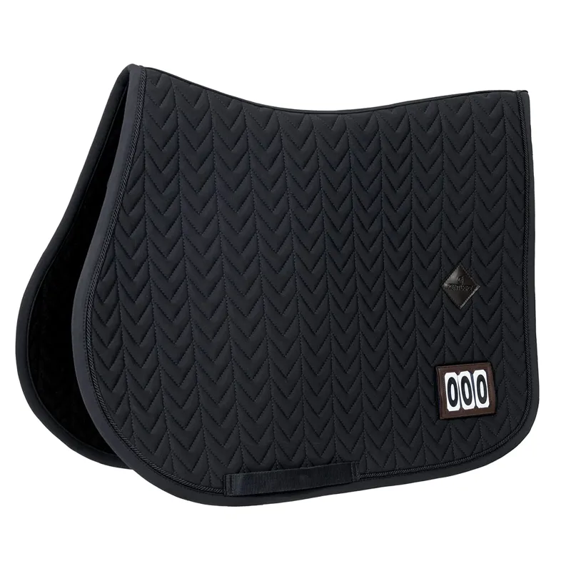 Kentucky Fishbone Competition Jump Number Saddlecloth - Black