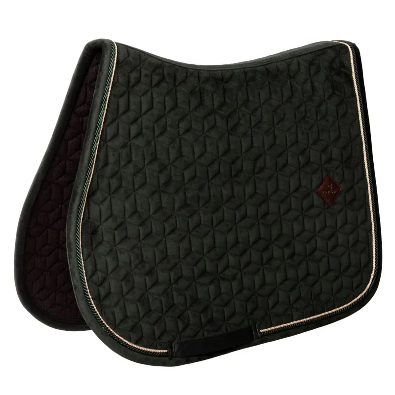 Kentucky Velvet Jumping Saddlecloth - Pine Green