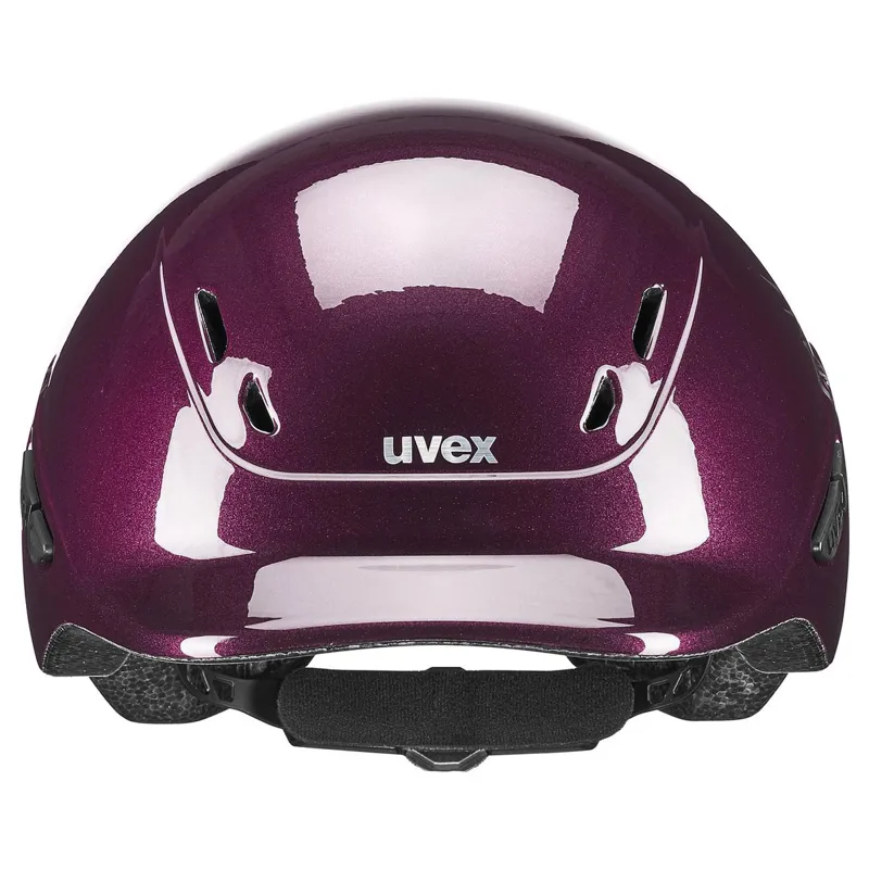 Uvex Kidoxx Shiny Riding Hat - Burgundy-3