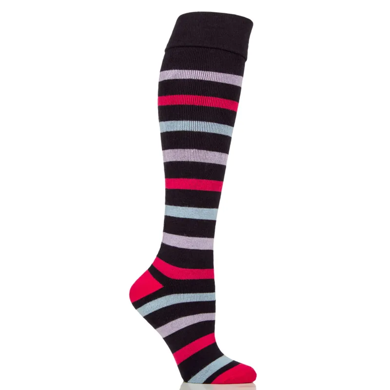 Sockshop Wild Feet Knee High Junior Welly Boot Socks - Navy