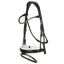LeMieux Kudos Patent Rolled Dressage Bridle - Brown/White