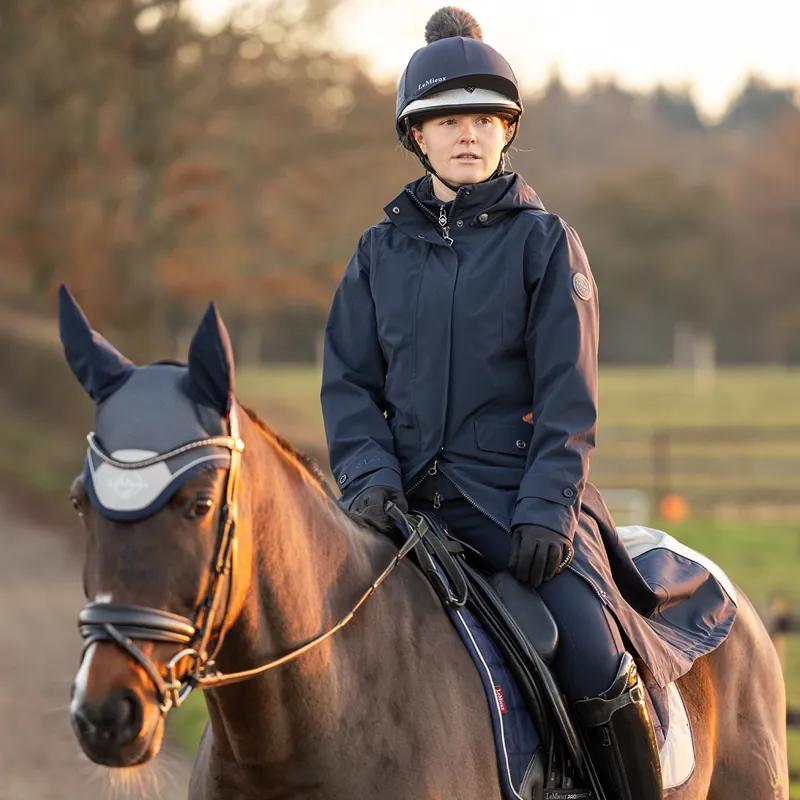 LeMieux Amelie Ladies Lightweight Long Riding Jacket - Navy-10