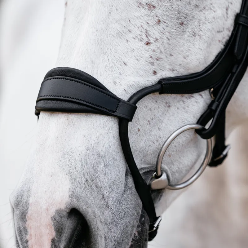 LeMieux Arika Anatomic Adjustable Noseband Bridle - Black/Silver-4
