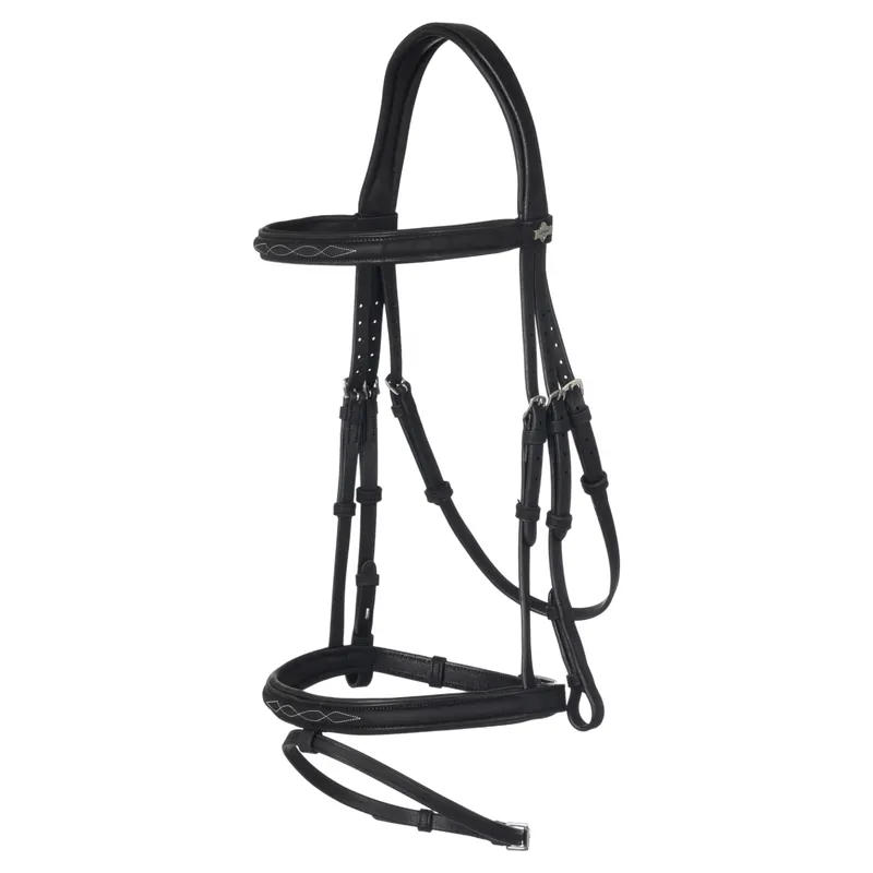 LeMieux Arika Classique Flash Bridle - Black/Silver-1