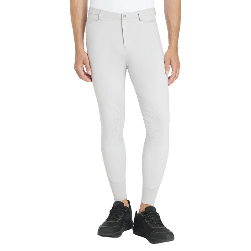 LeMieux Sport Knee Grip Mens Breeches - Light Grey