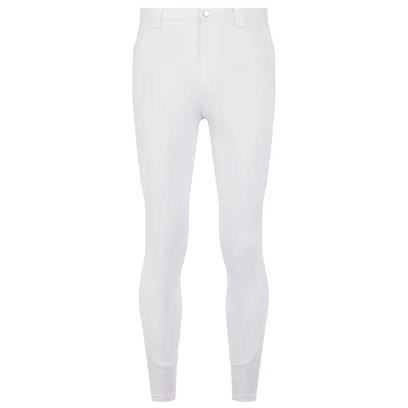 LeMieux Sport Knee Grip Mens Competition Breeches - White-1