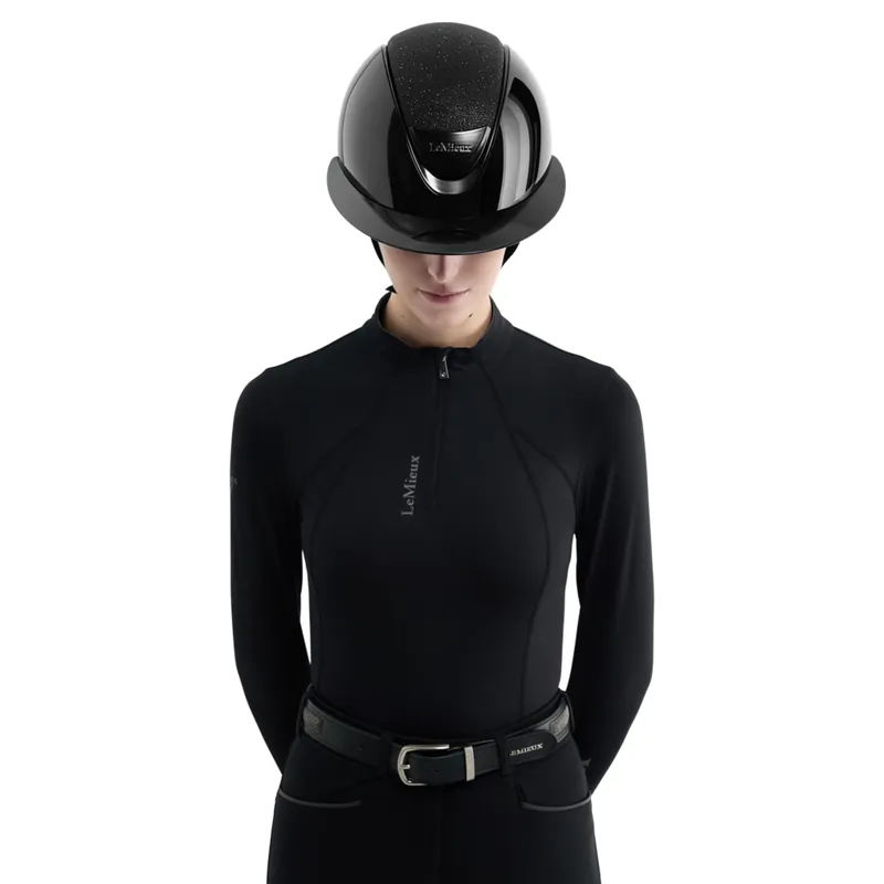 LeMieux Verv Helmet Panel - Gloss Black -3