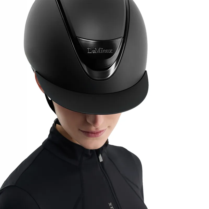 LeMieux Verv Helmet Panel - Matte Black-1