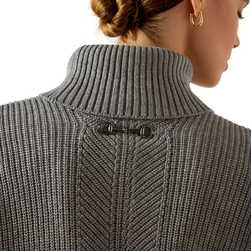 Ariat Country Lendal Womens Sweater - Heather Grey-4