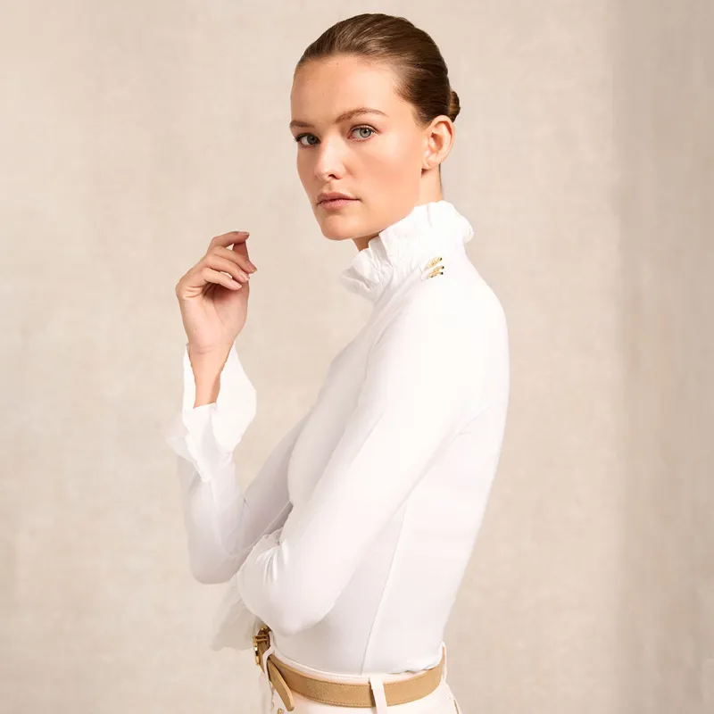 Holland Cooper Lilibet Ladies Jersey Tee - White-3