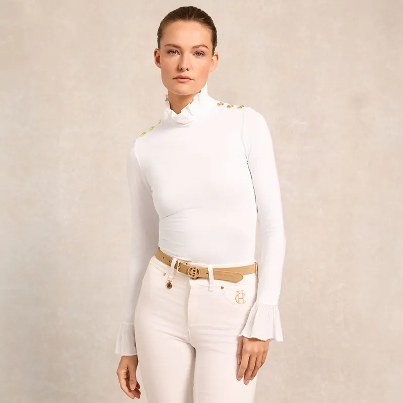 Holland Cooper Lilibet Ladies Jersey Tee - White