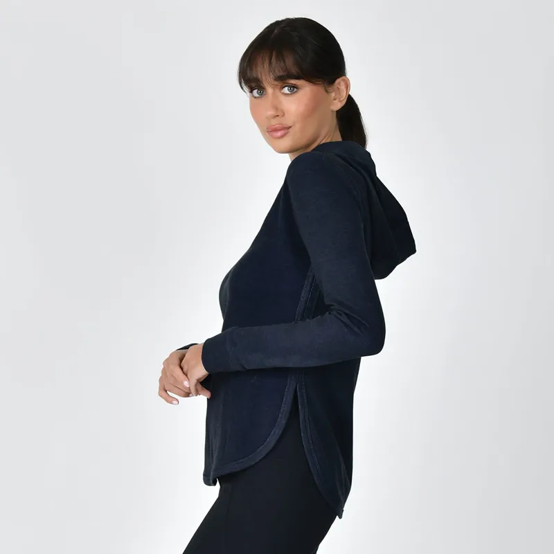 WeatherBeeta London Womens Layer Hoodie - Navy Marble-3