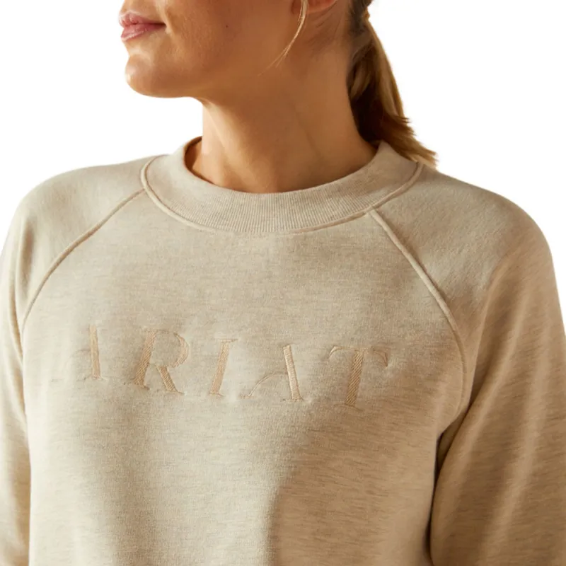 Ariat Martine Womens Sweatshirt - Pelican Heather-3