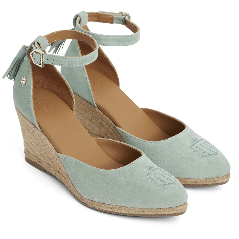 Fairfax and Favor Monaco Espadrille Wedges - Mint