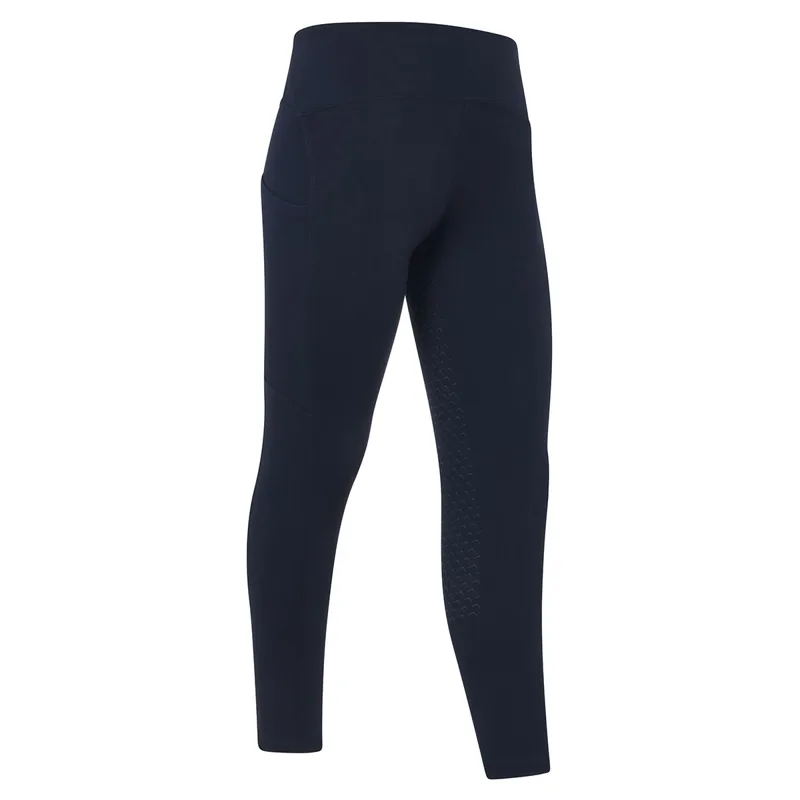 LeMieux Mini Nora Brushed Pull On Junior Riding Tights - Navy-1