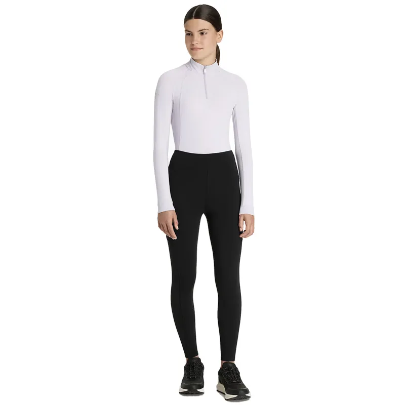 LeMieux Young Rider Nell Brushes Pull On Junior Riding Tights - Black-4