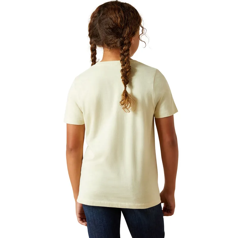 Ariat Never Outta Style Junior Girls Short Sleeve Tee - Wheat-1
