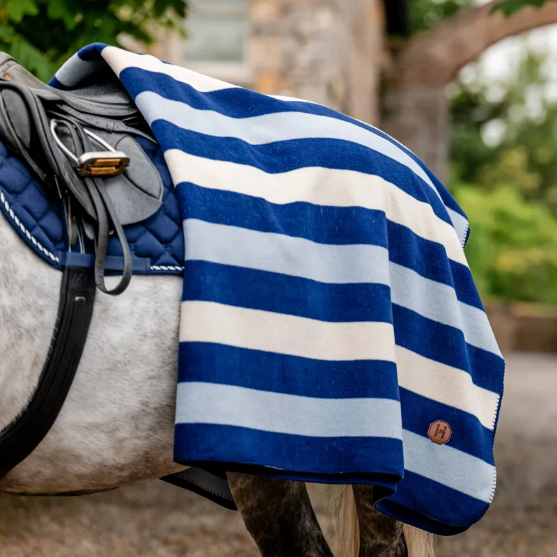Horseware Newmarket Fleece Blanket Cooler - Witney Navy-1