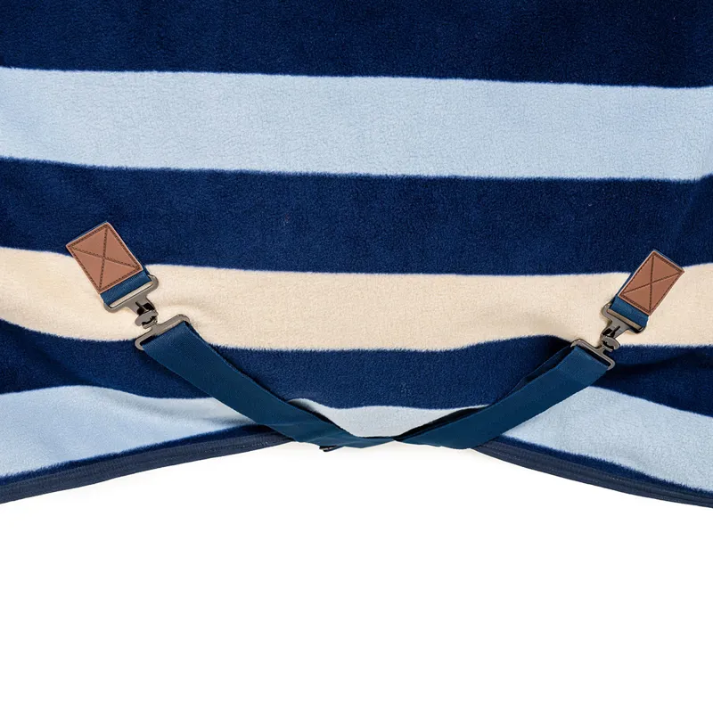 Horseware Newmarket Fleece Cooler Rug - Witney Navy-5