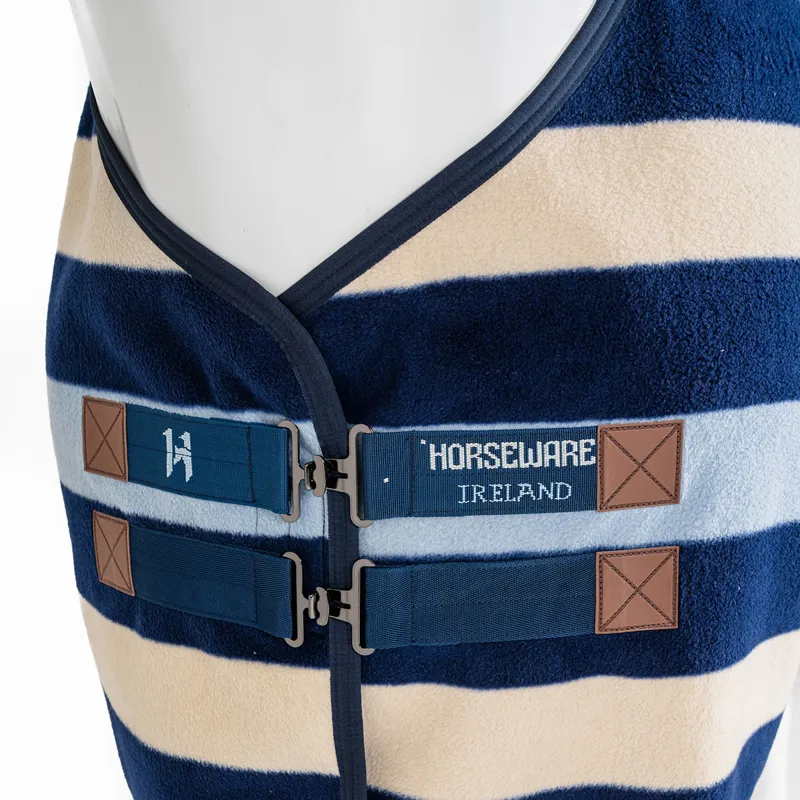 Horseware Newmarket Fleece Cooler Rug - Witney Navy-2