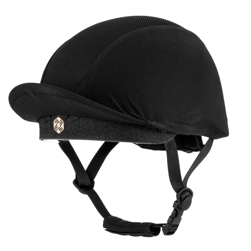 Charles Owen EQx Phoenix Skull Riding Hat - Black/Rose Gold