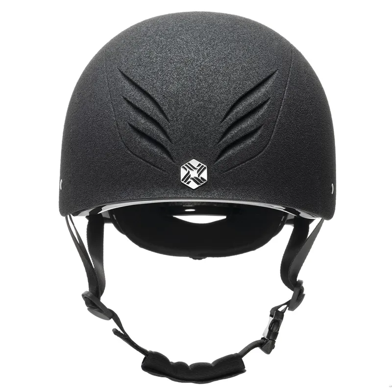 Charles Owen EQx Phoenix Skull Riding Hat - Black/Silver-5
