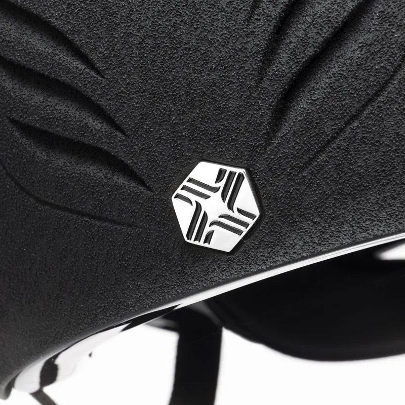 Charles Owen EQx Phoenix Skull Riding Hat - Black/Silver-3