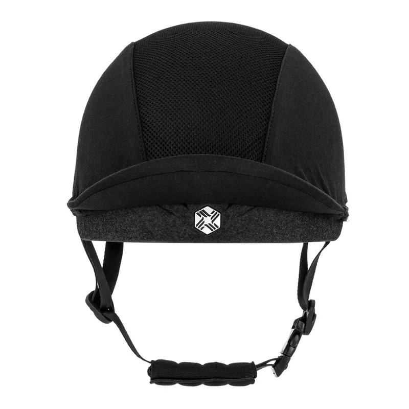 Charles Owen EQx Phoenix Skull Riding Hat - Black/Silver-1