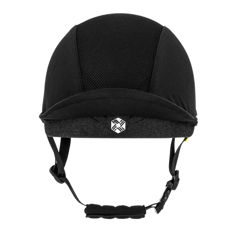 Charles Owen EQx Phoenix MIPS Skull Riding Hat - Black/Silver-1