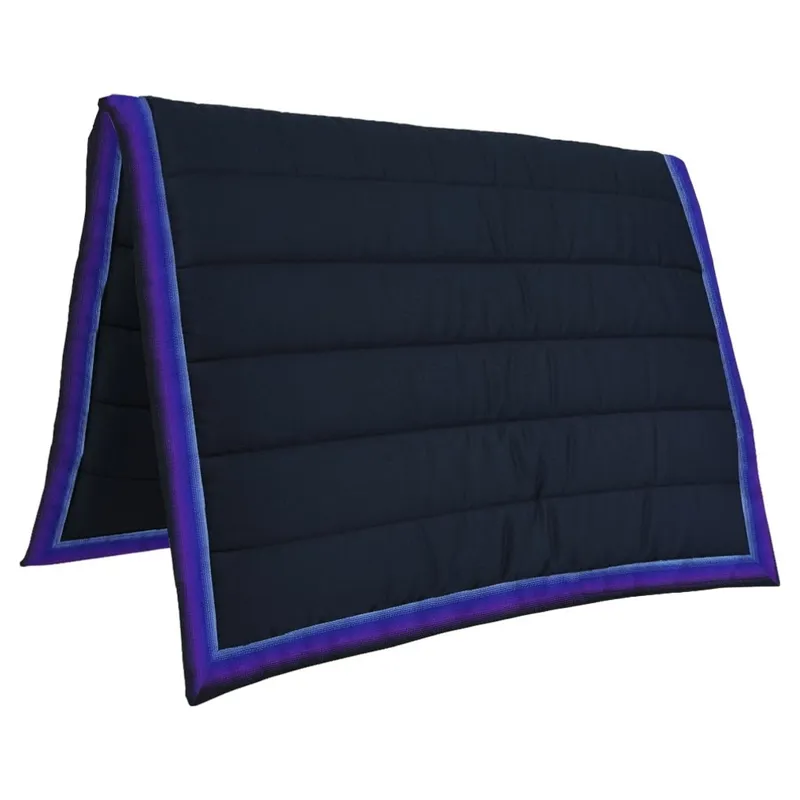 PolyPads Classic Single Saddlepad - Navy/Atlantic Purple