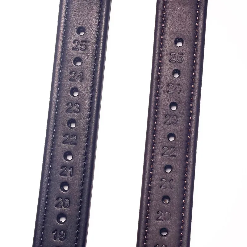 Henry James Precision Calfskin Stirrup Leathers - Havana Brown-2
