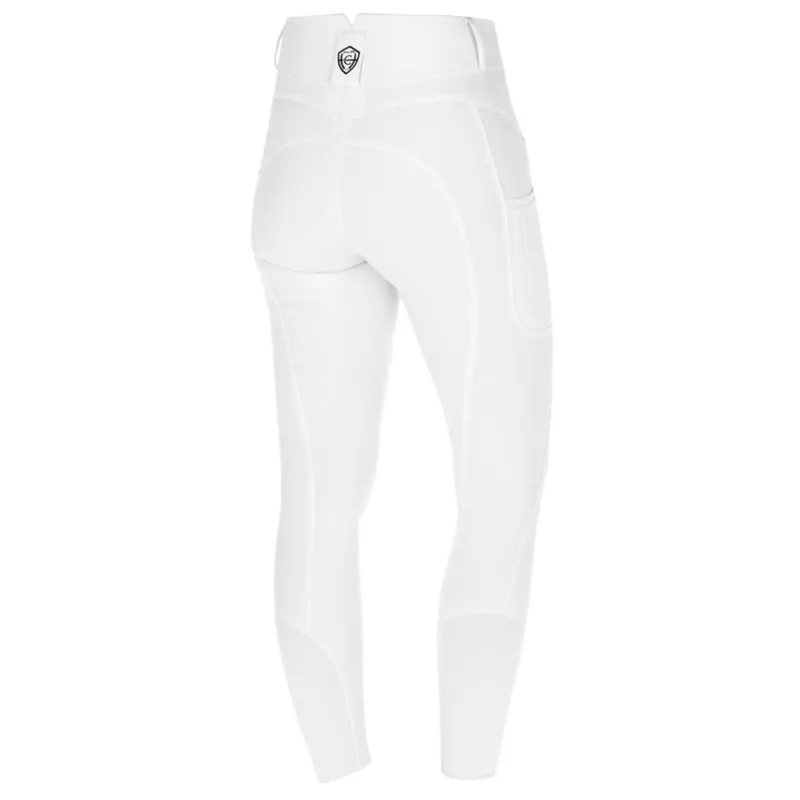 Covalliero Premium Full Grip Ladies Competition Breeches - White-2