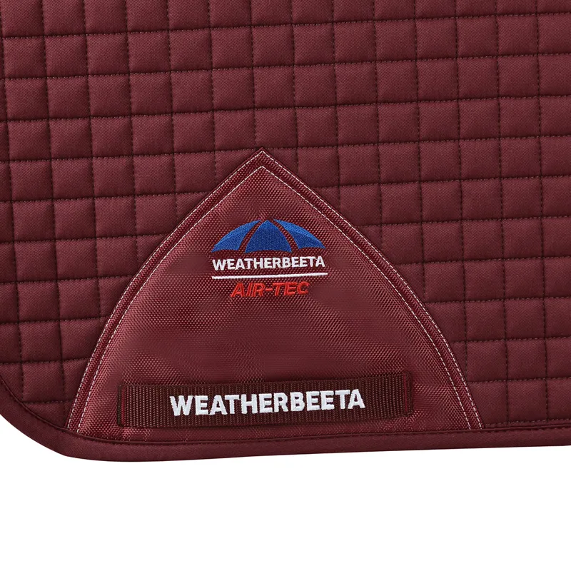 WeatherBeeta Prime Air-Tech Dressage Saddlecloth - Burgundy-2