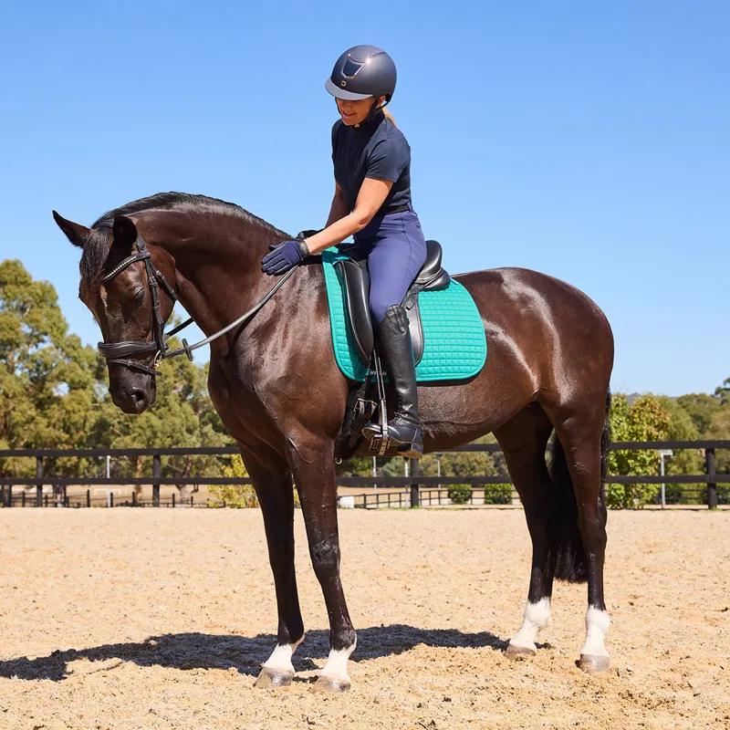 WeatherBeeta Prime Air-Tech Dressage Saddlecloth - Dark Turquoise-4