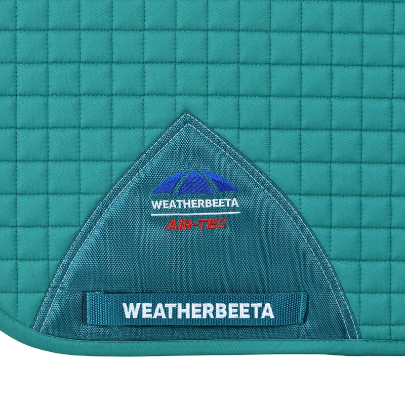WeatherBeeta Prime Air-Tech Dressage Saddlecloth - Dark Turquoise-1