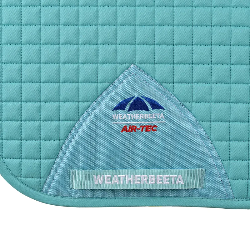 WeatherBeeta Prime Air-Tech Dressage Saddlecloth - Light Aqua-1