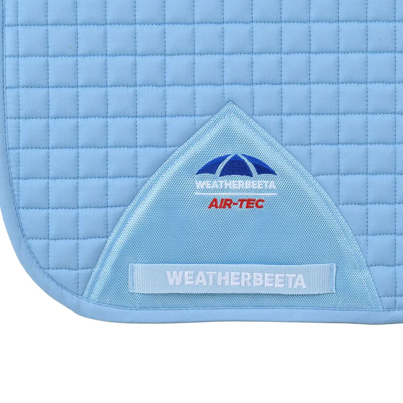 WeatherBeeta Prime Air-Tech Dressage Saddlecloth - Sky Blue-2