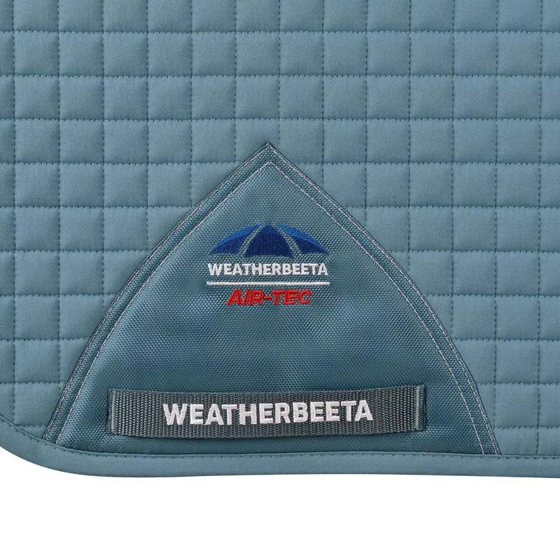 WeatherBeeta Prime Air-Tech Dressage Saddlecloth - Washed Denim-1