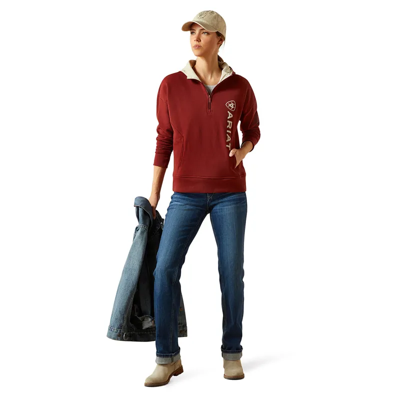 Ariat Rabere Womens Hoodie - Madder Brown-4