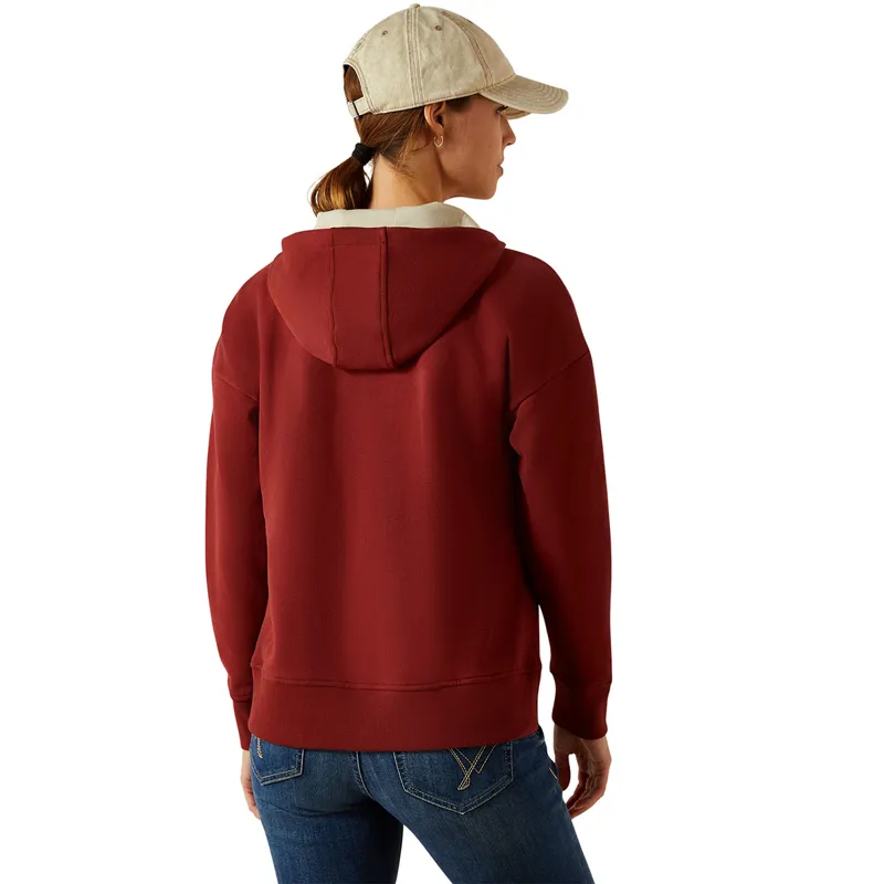 Ariat Rabere Womens Hoodie - Madder Brown-1