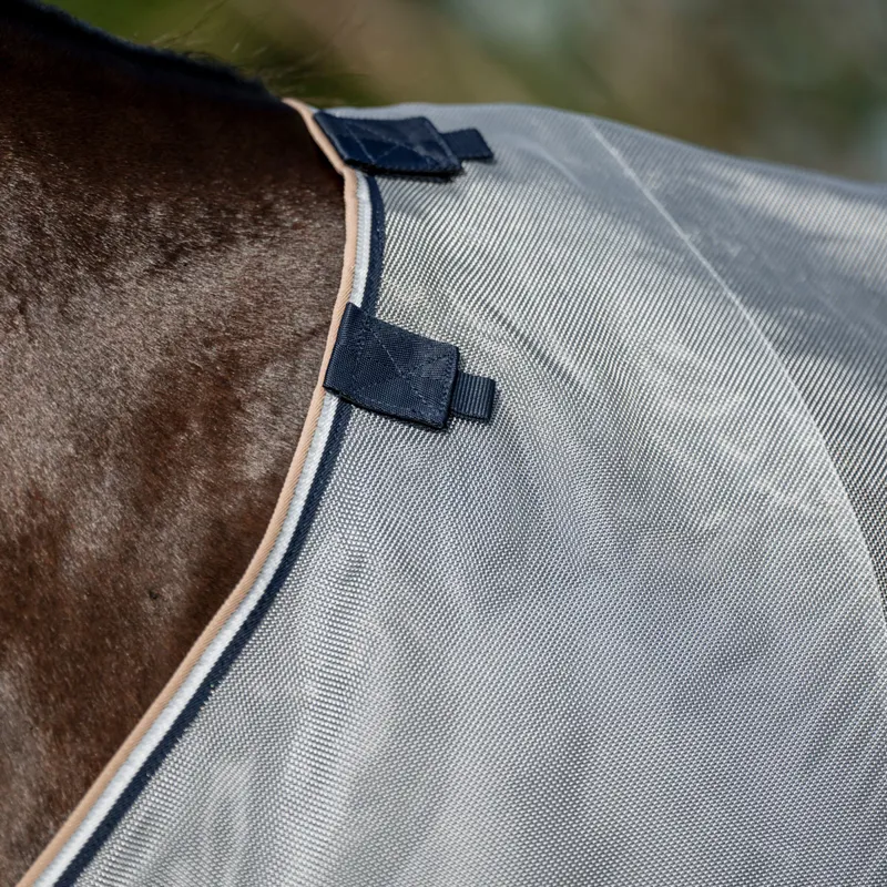 Rambo Protector Fieldsafe Plus Detach-A-Neck Fly Rug - Navy/Thunderstorm-3