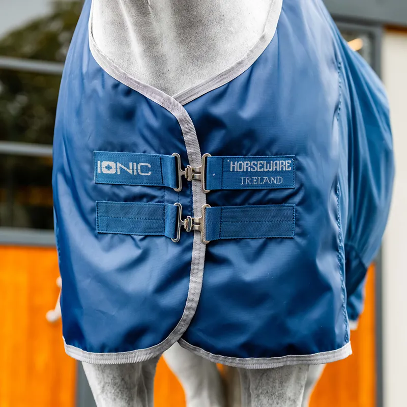 Horseware Ionic Mesh Cooler Rug - Imperial Blue/Silver/Navy-6
