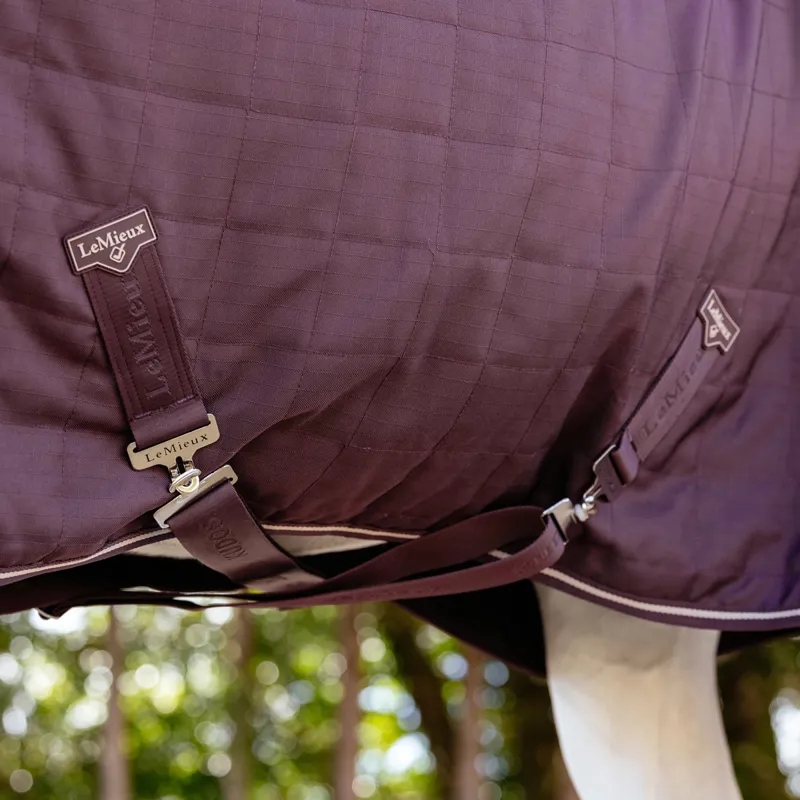 LeMieux Kudos Luxe Lined 100g Stable Rug - Damson-3