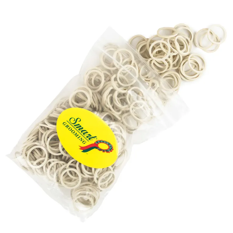 Smart Grooming Super Thick Plaiting Bands - White