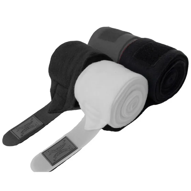 Rhinegold Fleece Stable and Travel Bandages - Black