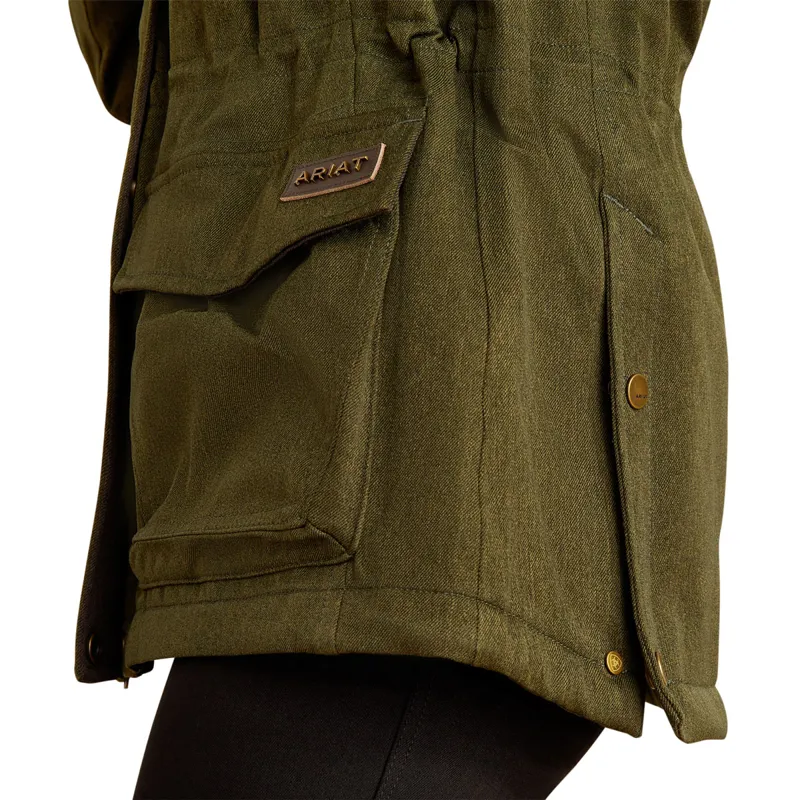 Ariat Rhodium H2O Ladies Insulated Parka Jacket - Rosin-6