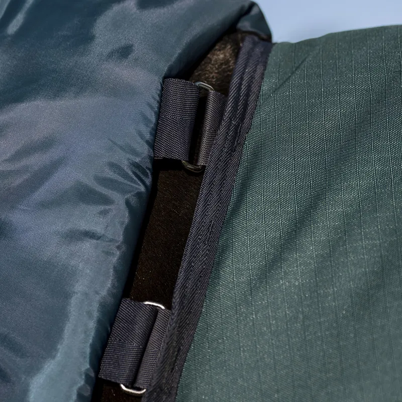 Amigo Ripstop 900D Plus 0g Turnout Rug - Dynasty Green/Navy/Silver-4
